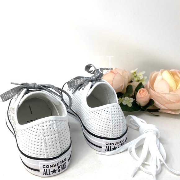 Converse & Swarovski Ctas Low Top Canvas White - Picture 4 of 8